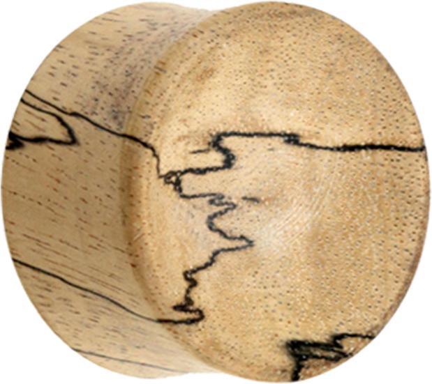 Star Piercing Flared Plug konkav aus Tamarind Holz (ohne Messing, Organisch)