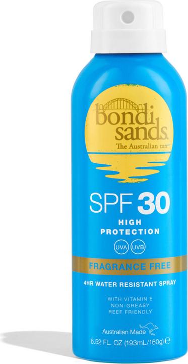 Image du produit Bondi Sands SPF 30+ Fragrance Free Aerosol Face Mist Spray 193 ml (Spray solaire, SPF 30, 160 ml, 160 g)