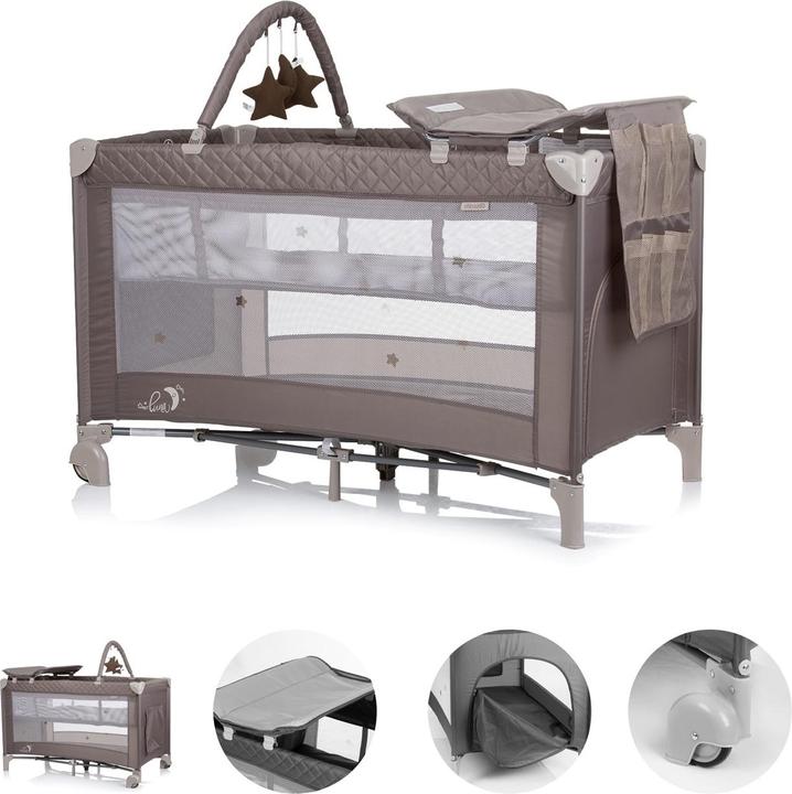 Produktbild Chipolino Reisebett Luna 2 Ebenen