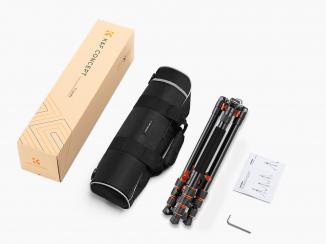 Image du produit K&F Concept T254A4+BH-28L Trépied en alliage d'aluminium et de magnésium (Métal)