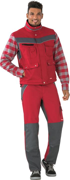 Actual product image Planam Plaline work waistcoat winter waistcoat red slate size XS (XS)