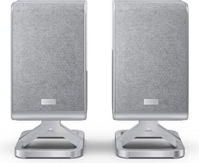 Actual product image Sharp Speakers HT-SPR52021(SL) Q Soundbar 2.0.2 Wireless Rear Surround Speakers, Silver |