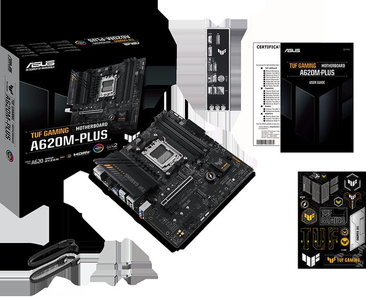 Actual product image ASUS TUF GAMING A620M-PLUS (AM5, AMD A620, mATX)