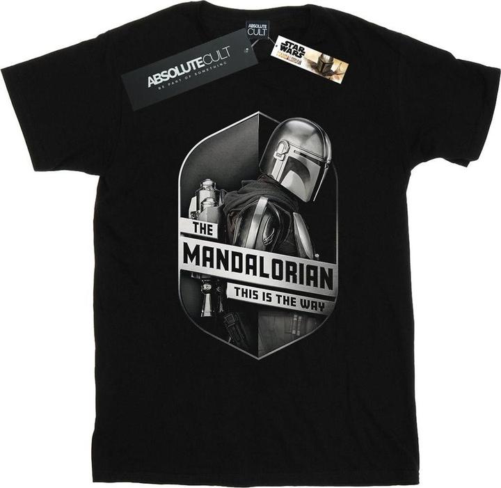 Star Wars The Mandalorian This Way Mando Shield TShirt (M)