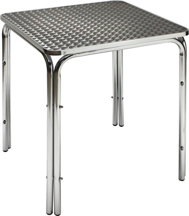 Image du produit Dema Alu Gartentisch Alutisch Edelstahltisch Beistelltisch Bistrotisch Tisch 80x80x70 (80 cm)