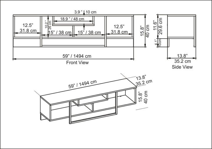 Actual product image Kalune Design Francisco (150 x 35.5 x 40 cm)