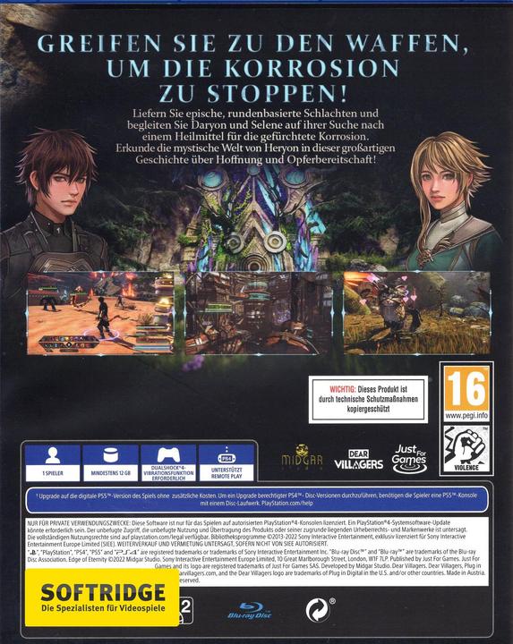 Actual product image Just for Games Edge of Eternity (PS4, DE)
