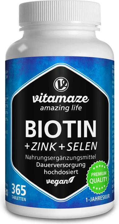 Vitamaze Biotin + Zink + Selen (365 Stück, Tabletten)
