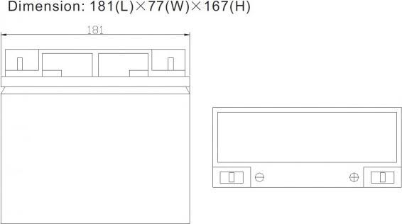 Produktbild Ritar AGM-Batterie 22Ah (12 V, 22 Ah)