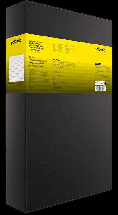 Actual product image Polaroid 8x10 Duochrome Film Black & Yellow (8x10)
