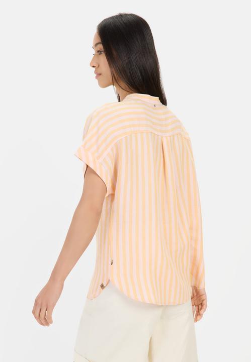 Immagine prodotto Camel Active Gestreifte Bluse aus Leinen-Lyocell-Mix (L)