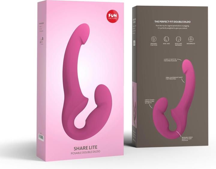 Image du produit Fun Factory Share Lite Double Dildo Blackberry