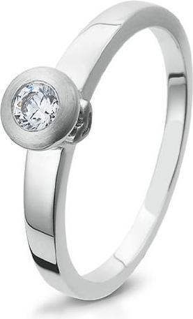 Breuning RING - BRILL. 0,131 Ct. H/si (57, 750/18 K Gold)