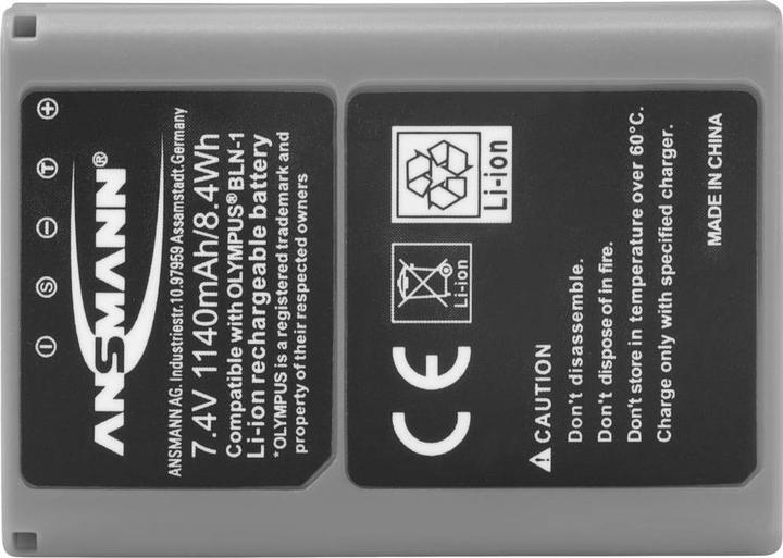Produktbild Ansmann A-Oly BLN-1 1140mAh 7,4V (Kamera Akku Ladegerät)