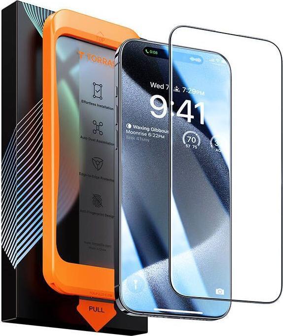 Immagine prodotto Torras Vetro antiproiettile diamantato (1 Pezzo/i, Apple iPhone 15 Pro Max)