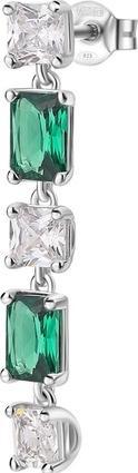 Brosway Silver dangling single earrings Fancy Life Green FLG17
