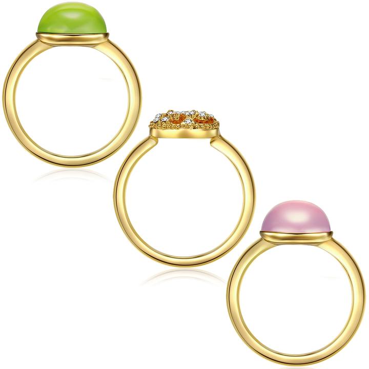 Image du produit Lulu & Jane Alliage métallique orné de cristaux Swarovski® or jaune - 33246 (60)