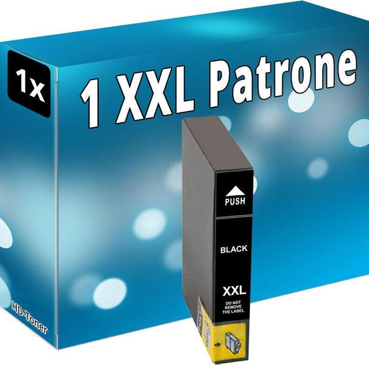 Produktbild Druckfuxx XL Patronen für Epson WorkForce WF 2830 DWF 2835 DWF 2850 DWF schwarz