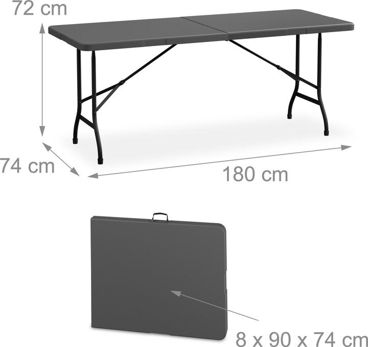 Produktbild Relaxdays Gartentisch (180 cm)