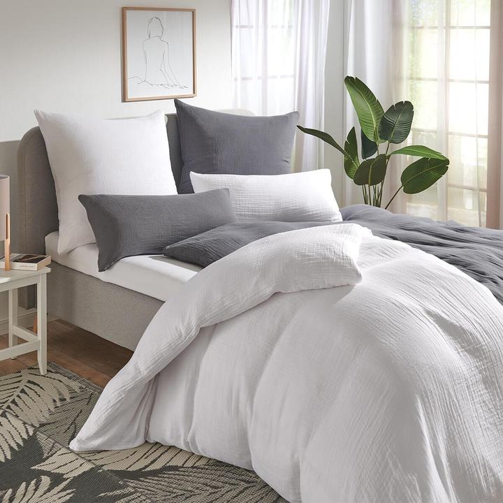 Produktbild Traumschlaf Delya Uni Musselin (Duvetbezug, 160x210 cm + 65x100 cm)