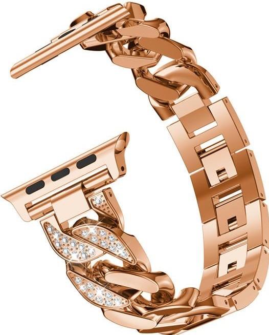 Actual product image PhoneLook Bracelet Stainless Steel Diamond Loop with Luxurious Diamonds and Large Loops 42 mm / 44 mm (44 mm, Aluminium)