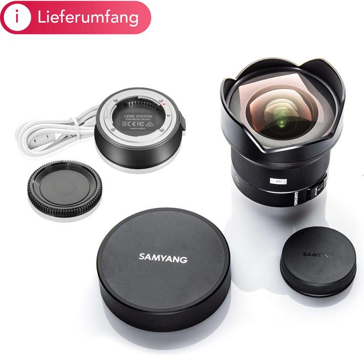 Produktbild Samyang AF 14mm F2.8 F für Nikon F + Lens Station (Nikon F, APS-C / DX, Vollformat)