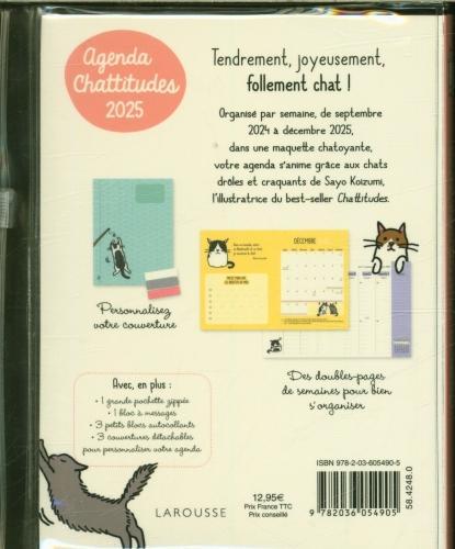 Actual product image Larousse pratique Agenda chattitudes 2025 : septembre 2024 à décembre 2025 (French)