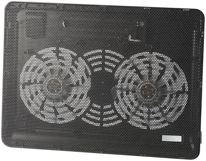Produktbild Callstel Notebook-Kühler bis 35,6 cm (14"), 2 Ventilatoren, 1.000 U/Min., 10 dB