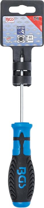 Actual product image BGS Screwdriver T-Star (for Torx) T6 Blade Length 80 mm (T-section)