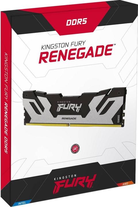 Produktbild Kingston 32GB 6400MT/s DDR5 CL32 DIMM FURY Renegade Silver XMP (1 x 32GB, 6400 MHz, DDR5-RAM, DIMM)