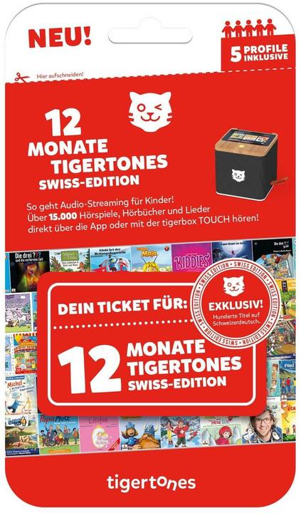Immagine prodotto Tigermedia tigertones - Biglietto 12 mesi Edizione Svizzera (Tedesco)