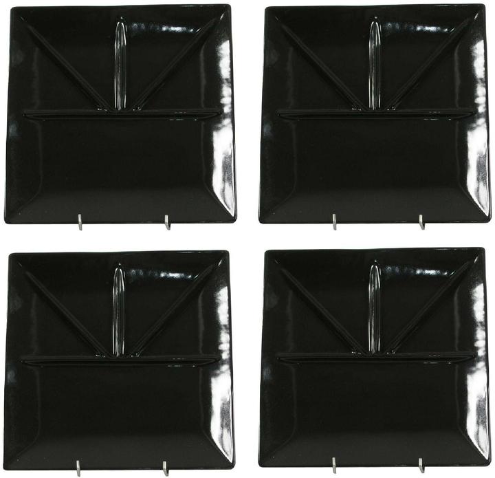 Nouvel Piatto da fonduta Quad Black, 4 pezzi, Numero di persone: 4