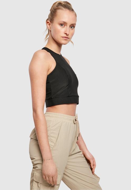 Produktbild Urban Classics Ladies Cropped Shiny Rib Top (M)