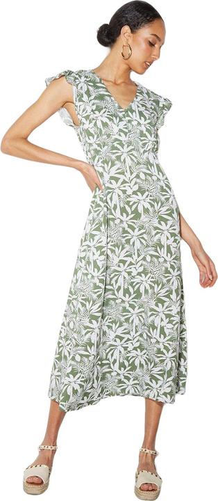Immagine prodotto Dorothy Perkins Safari Vestito Midi Piccola Dettaglio a Bottone Volant Donna (34)