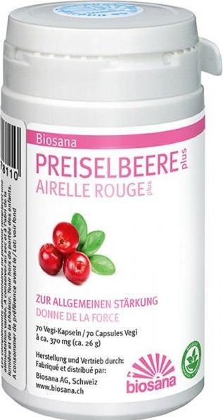 Actual product image Biosana Cranberry plus 370mg (70 Piece, Capsules, 46 g)