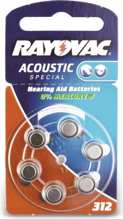 Produktbild Rayovac Acoustic Special (6 Stk., A312, 180 mAh)