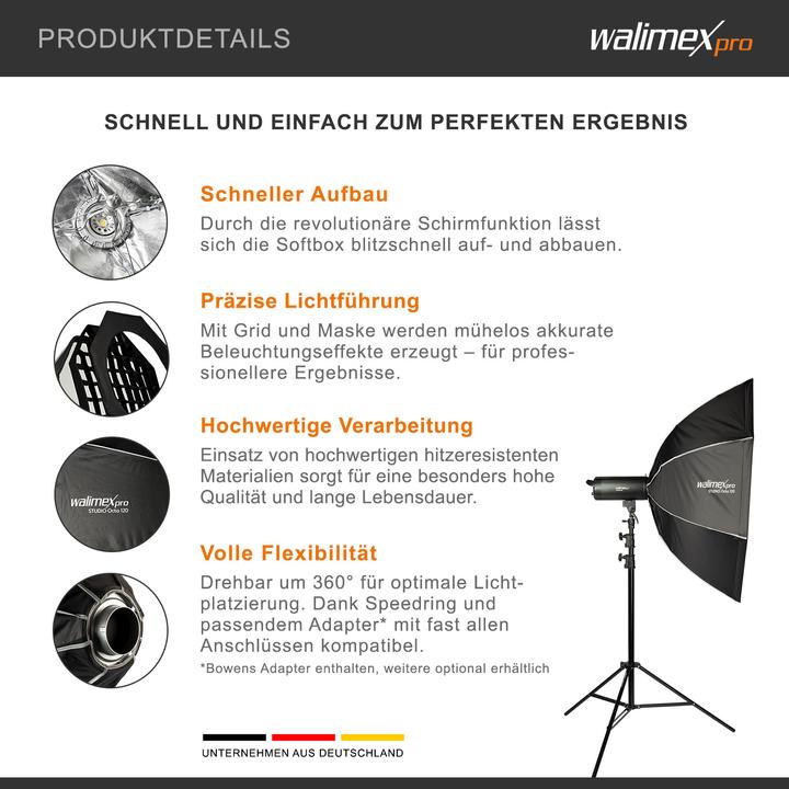 Produktbild Walimex pro Studio Octa 120 Profoto (Softbox, 120 cm)
