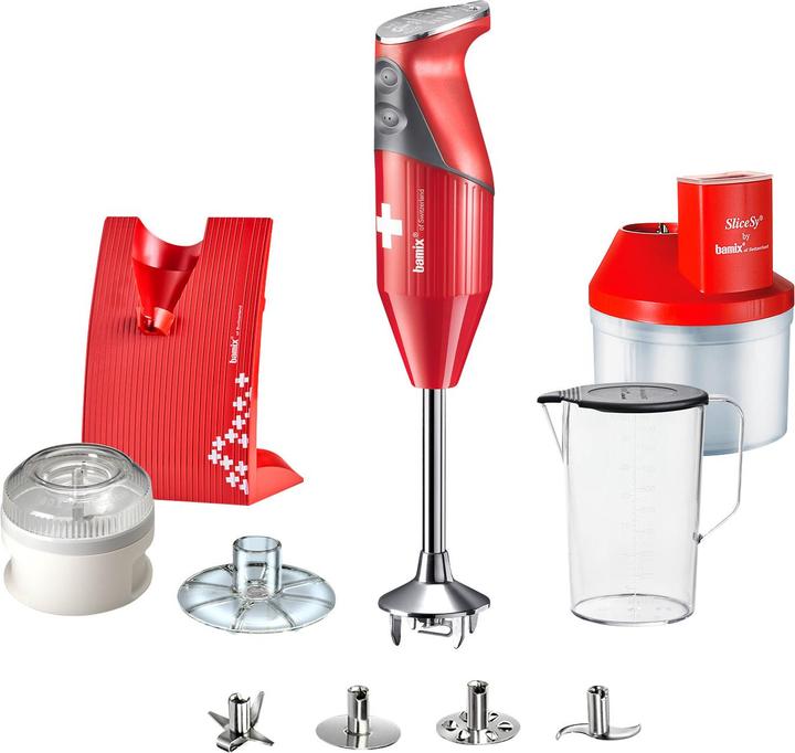 Produktbild Bamix Stabmixer 10tlg-Set rot (CH-Stecker)