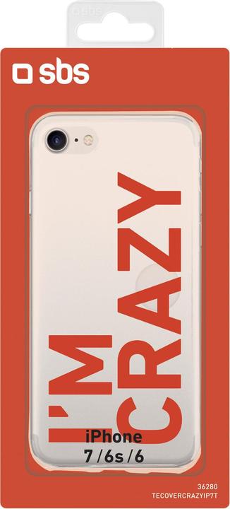 Image du produit SBS Housse I'm Crazy pour les iPhone 8 / 7 / 6S / 6 (Apple iPhone 8, Apple iPhone 7)