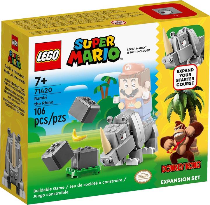 Actual product image LEGO Rambi the Rhino - Extension Set (71420, LEGO Super Mario)