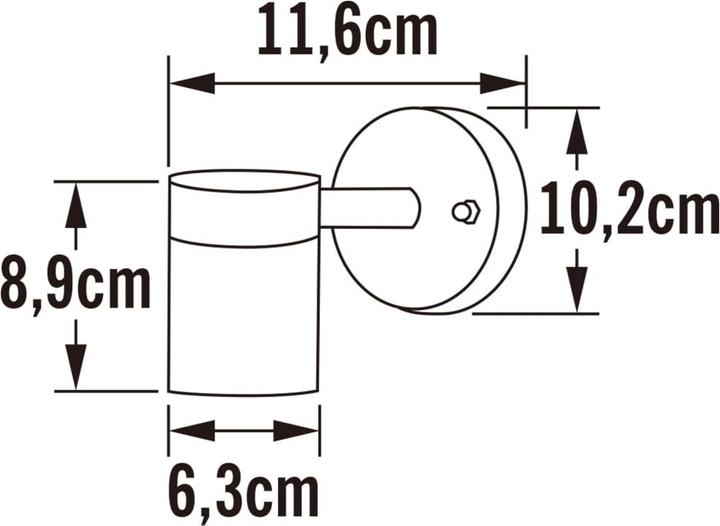 Actual product image Konstsmide Outdoor Wall Light Halogen GU10 (GU10, IP44)
