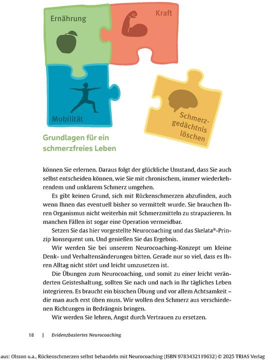 Produktbild Rückenschmerzen selbst behandeln mit Neurocoaching (Deutsch, Michael Weber, Nina Olsson, 2025)