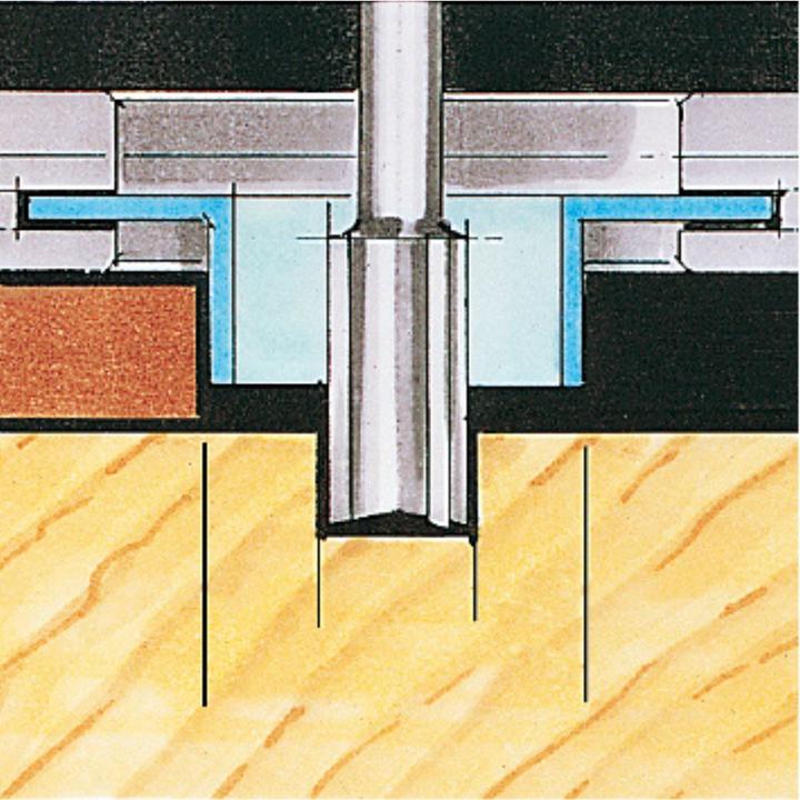Actual product image Bosch Professional Zubehör Copying sleeve for Bosch routers, with quick-release fastener, 16 mm