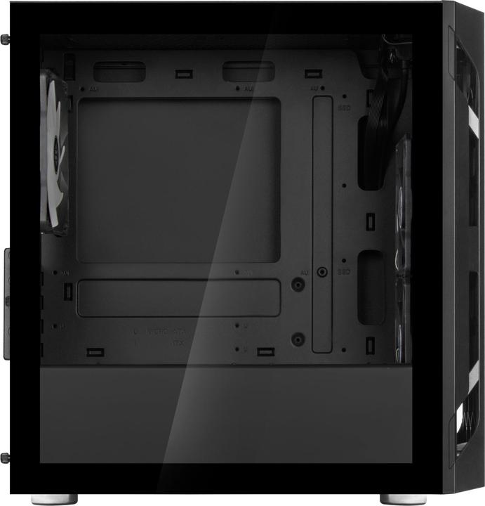 Actual product image Silverstone Fara H1M Pro Micro-ATX Case - Tempered Glass, ARGB (mATX, Mini-ITX, Mini-DTX)