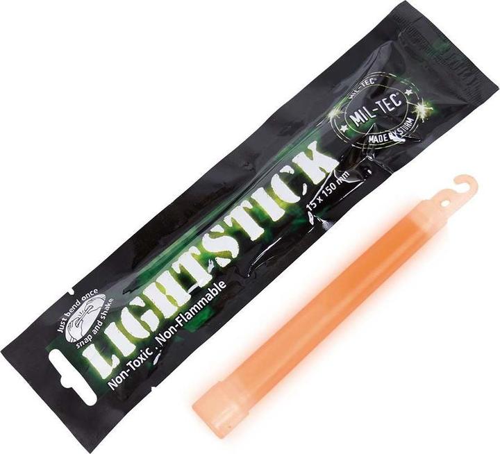 Actual product image Mil-tec Glow Stick Orange 15cm