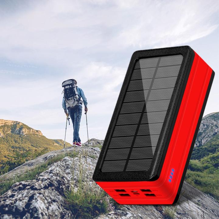 Immagine prodotto Apfelkiste Powerbank solare da esterno LED 4x USB A (50000 mAh, 185 Wh)