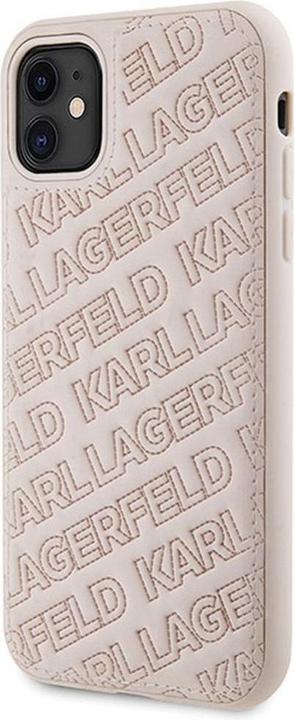 Image du produit Karl Lagerfeld KLHCN61PQKPMP iPhone 11 / Xr 6.1" różowy/pink hardcase Motif K matelassé (Apple iPhone XR, Apple iPhone 11)