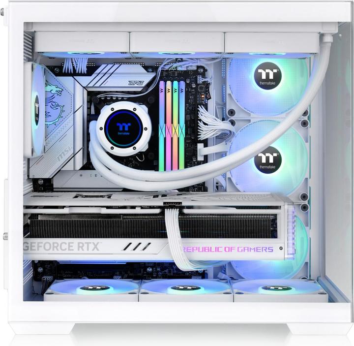 Actual product image Thermaltake View 380 TG ARGB Snow White (mATX, Mini-ITX, ATX)