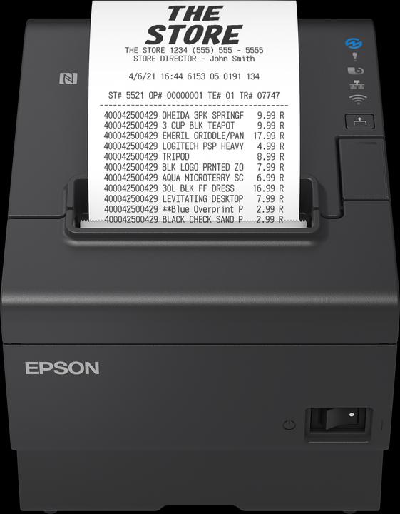 Epson TM-T88VII (112): USB, Ethernet, Seriale, PS (USB 2.0 femmina di tipo B, USB 2.0, Ethernet, RS-232)