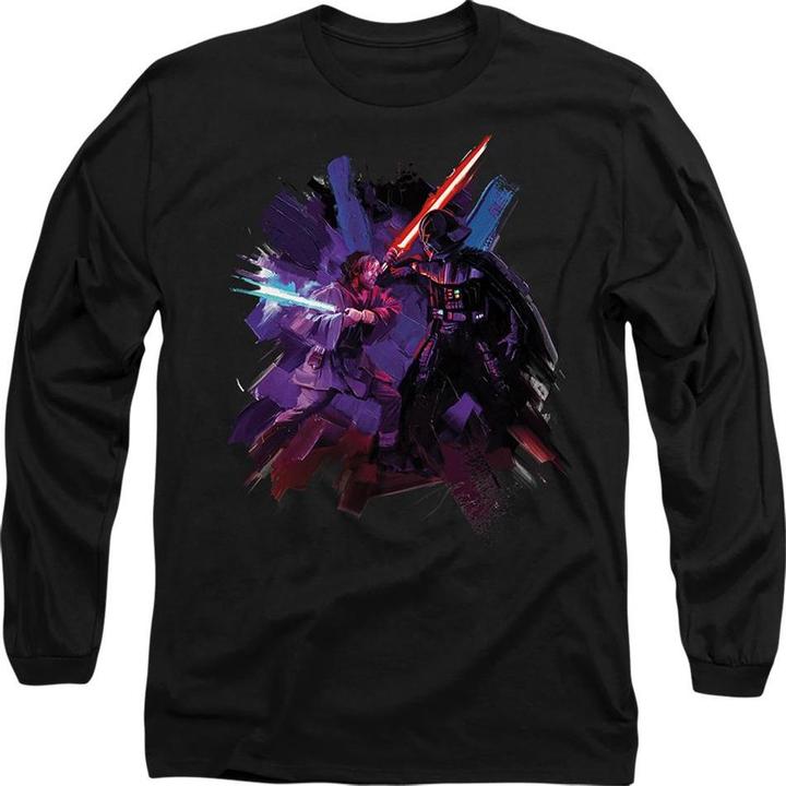 Immagine prodotto Star Wars Maglietta Obi Wan Kenobi Vader Verniciato Adulto Unisex (M)